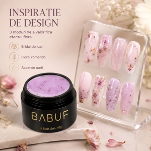 Gel de Constructie Flori Uscate | Pink Petals | BGFU6 | 15g - Img 6