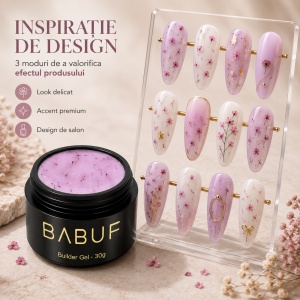Gel de Constructie Flori Uscate | Pink Petals | BGFU6 | 30g - Img 6