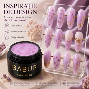 Gel de Constructie Flori Uscate | Pink Petals | BGFU6 | 50g - Img 6