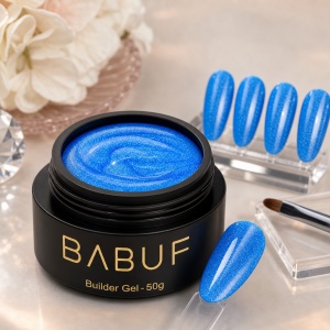 Gel de Constructie Mermaid | Electric Blue Shimmer | MBG1 | 50g - Img 3