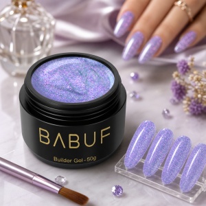 Gel de Constructie Mermaid | Lilac Shimmer | MBG5 | 50g - Img 3