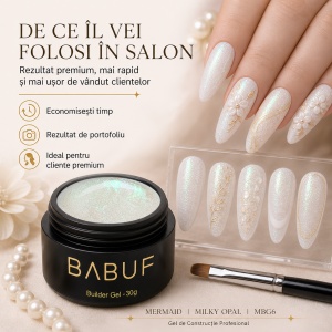 Gel de Constructie Mermaid | Milky Opal | MBG6 | 30g - Img 7