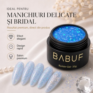 Gel de Constructie Reflectiv Autonivelant | Aqua Glitter | GBG3 | 30g - Img 5