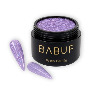 Gel de Constructie Reflectiv Autonivelant | Lavender Glitter | GBG2 | 15g