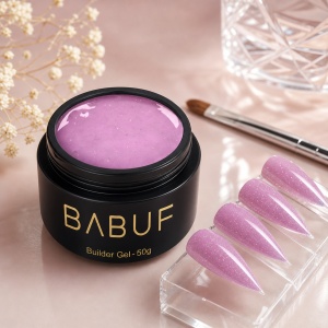 Gel de Constructie Reflectiv Autonivelant | Lavender Sparkle | GBG9 | 50g - Img 3
