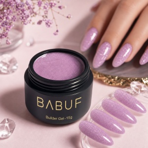 Gel de Constructie Reflectiv Autonivelant | Lilac Sparkle | GBG13 | 15g - Img 3