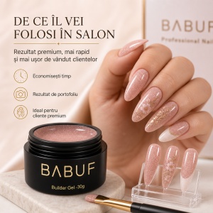 Gel de Constructie Reflectiv Autonivelant | Nude Sparkle | GBG11 | 30g - Img 7