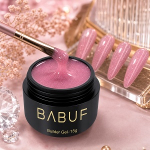 Gel de Constructie Reflectiv Autonivelant | Pink Sparkle | GBG8 | 15g - Img 3