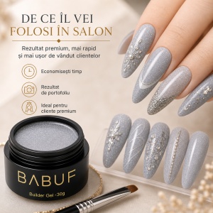 Gel de Constructie Reflectiv Autonivelant | Silver Grey | GBG5 | 30g - Img 7