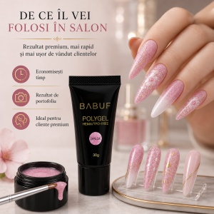 Polygel | Pink Sparkle | DPLG1 | 30g - Img 7