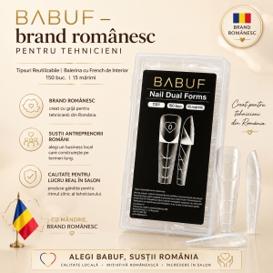 Tipsuri Reutilizabile | Balerina cu French de Interior | 150 buc. | 15 marimi - Img 8