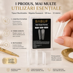 Tipsuri Reutilizabile | Migdala Ruseasca | 120 buc. | 12 marimi - Img 5