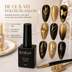 Top Coat Cat Eye | Auriu Magnetic | TCE7 | 15ml - Img 7