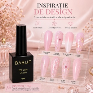 Top Coat | Light Pink Top | TCC7 | 15ml - Img 6