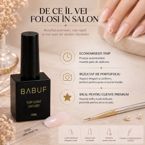 Top Coat | Milky Nude Top | TCC5 | 15ml - Img 7