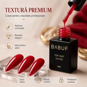Top Coat | Red Gloss | TCC10 | 15ml - Img 4
