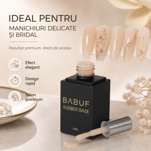 Baza Rubber | Golden Cream | RB17 | 15ml - Img 5