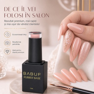 Baza Rubber | Peach Glow | RB13 | 15ml - Img 7