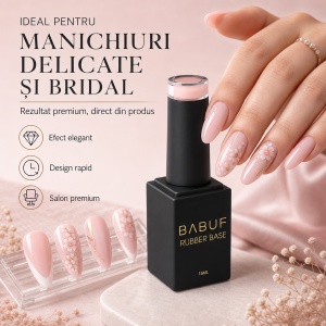 Baza Rubber | Roz Pudrat | RB7 | 15ml - Img 5
