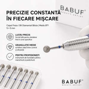 Capat Freza / Bit, Diamantat | Mediu | Biluta | BT1 | 5x5 mm - Img 7