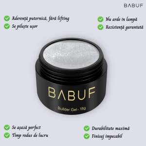 Gel de Constructie Autonivelant | Alb Laptos Glitter | BGG1 | 15g - Img 2