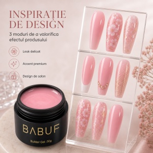 Gel de Constructie Autonivelant | Blush Roz | BG3 | 30g - Img 6