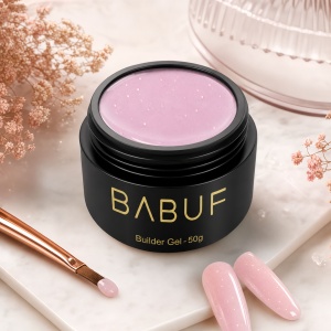 Gel de Constructie Autonivelant | Glitter Pink Cloud | BGG6 | 50g - Img 2