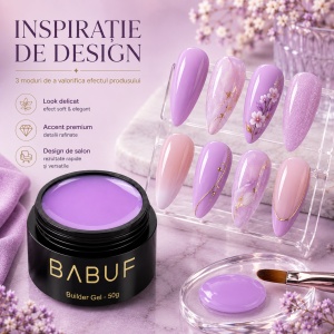 Gel de Constructie Autonivelant | Lila Pastel | BG10 | 50g - Img 6