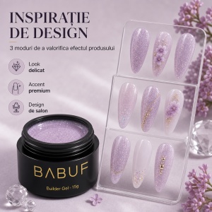 Gel de Constructie Autonivelant | Lilac Glow | BGG4 | 15g - Img 6