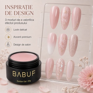Gel de Constructie Autonivelant | Milky Blush | BG24 | 50g - Img 6