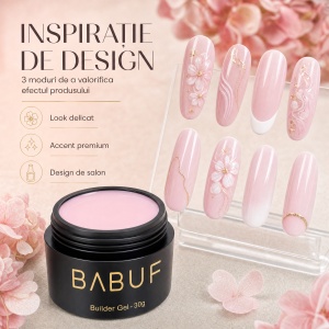 Gel de Constructie Autonivelant | Milky Pink Cloud | BG13 | 30g - Img 6