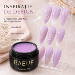 Gel de Constructie Autonivelant Smart | Milky Violet | SBG2 | 15g - Img 6