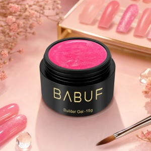 Gel de Constructie Camuflaj | Hot Pink Shimmer | CBG2 | 15g - Img 2