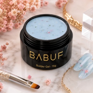 Gel de Constructie Flori Uscate | Milky Blue Petals | BGFU5 | 15g - Img 2