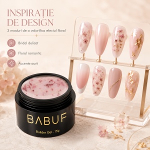 Gel de Constructie Flori Uscate | Milky Pink Petals | BGFU10 | 15g - Img 6