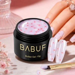 Gel de Constructie Inimioara | Milky Red Hearts | BGH1 | 15g - Img 2