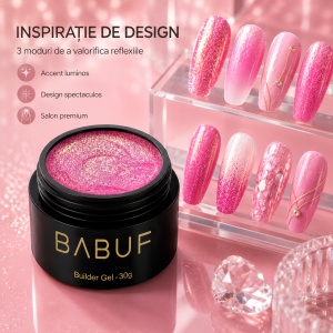 Gel de Constructie Mermaid | Fuchsia Shimmer | MBG7 | 30g - Img 6