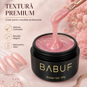 Gel de Constructie Mermaid | Rose Gold Shimmer | MBG8 | 50g - Img 4