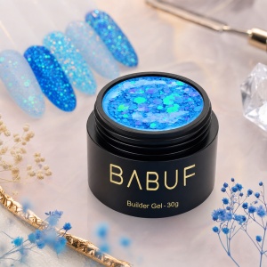 Gel de Constructie Reflectiv Autonivelant | Aqua Glitter | GBG3 | 30g - Img 2
