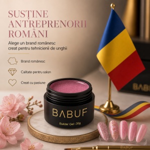 Gel de Constructie Reflectiv Autonivelant | Blush Sparkle | GBG14 | 30g - Img 8