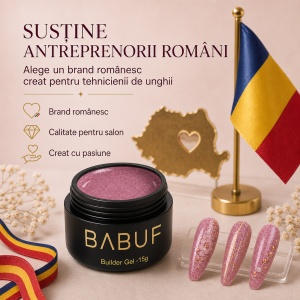 Gel de Constructie Reflectiv Autonivelant | Mauve Sparkle | GBG16 | 15g - Img 8