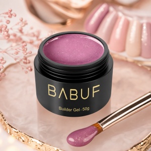 Gel de Constructie Reflectiv Autonivelant | Mauve Sparkle | GBG16 | 50g - Img 2