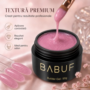 Gel de Constructie Reflectiv Autonivelant | Pink Sparkle | GBG8 | 50g - Img 4