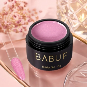 Gel de Constructie Reflectiv Autonivelant | Rose Shimmer | GBG15 | 15g - Img 2