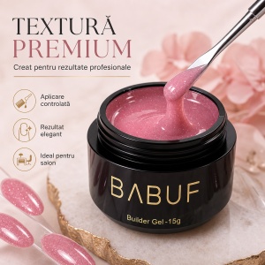 Gel de Constructie Reflectiv Autonivelant | Rose Sparkle | GBG17 | 15g - Img 4