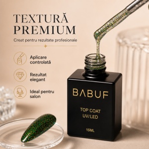 Top Coat | Emerald Flake Top | TCP3 | 15ml - Img 4