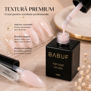 Top Coat | Milky Nude Top | TCC5 | 15ml - Img 4
