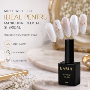 Top Coat | Milky White Top | TCC1 | 15ml - Img 5