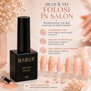 Top Coat | Peach Nude Top | TCC9 | 15ml - Img 7