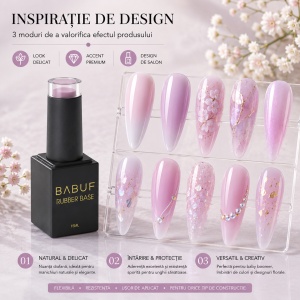 Baza Rubber | Dreamy Blossom | RBP1 | 15ml - Img 6
